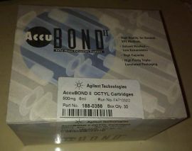 Agilent Technologies 188-0356 AccuBOND II OCTYL (C8) Cartridges 500mg 6ml box of 30 NEW