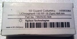 Agilent Technologies 79925OD-504 Lichrospher 100 RP-18 5uM 4*4mm Pack of 10 guard columns