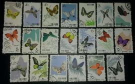 S56 CTO set Butterflies Scott#661-680 1963 China Stamps