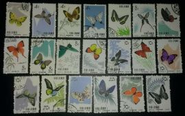 S56 CTO set Butterflies Scott#661-680 1963 China Stamps