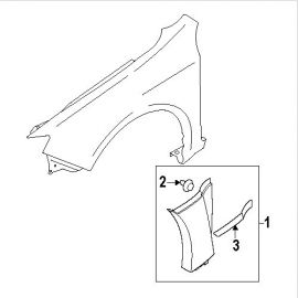 Subaru MOLDING GARN STI 91123FG000