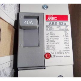 LS Industrial Systems META MEC ABS 52b 40A 2P Circuit Breaker NEW