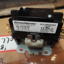 Goodspec HLC-1NU01AAC (1P/25A/208-240VAC)  HLC Series Airconditioning Definite Purpose Contactor