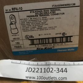 Pack of 15 ABB - THOMAS & BETTS RF4-10  Unit price$7.5