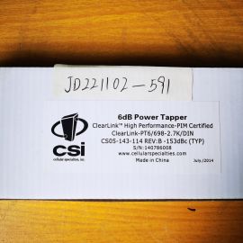 CSI CS05-143-114 ClearLink Power Tappers 6dB PT6/698-2.7K/DIN
