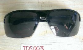 JDS003 Fashion Sunglasses 2014 Men UV400 Half Frame Deep Gray