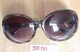 JDS011 Fashion Sunglasses 2014 Women UV400 Zebra/Deep Purple