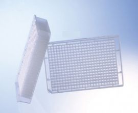 Greiner Bio-One 781270 Natural Polypropylene MASTERBLOCK Storage Plate, 384 Deep Well, Conical Bottom (Pack of 60)