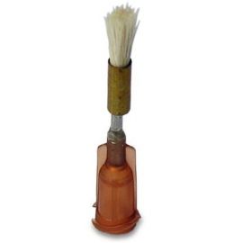 FISNAR 5601309 Soft Brush Dispensing Tip 15 Gage Brush Tangerine