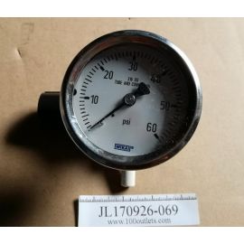 WIKA 316 SS TUBE AND CONNECTION - PRESSURE GAUGE W/R364-02BKSS/M1 Parker Pneumatic Regulator