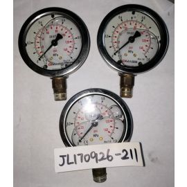 Lot of 3 DMASS 0-140PSI Liquid Pressure Gauge USED