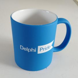 11oz Blue Chalkboard Mug from Staples for Delphi