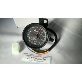 B728 Universal Dual Odometer Speedometer Gauge Speed Meter  BLACK 180423901 Night Light LED Backlight Motorcycle Modification Part