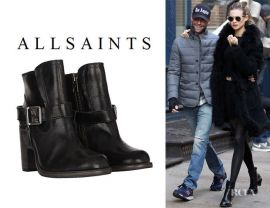 ALLSAINTS JULES HEELED BOOTS WF008C BLACK SIZES/38