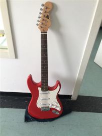 electric guitar red