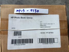 HP Advanced Glossy Photo Paper-60 sht/5 x 7 in Q8785A Photo Book Charcoal / Silver Cloth Cover with Inset