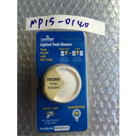 Leviton 6684-IW Rotary Dimmer, Preset 600W 120V 3-Way, Trimatron, Ivory/White 