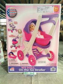 American Plastics On the Go Baby Toy Stroller Buggy Rocking Cradle Carrier 20250