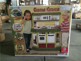 Kids Children American Plastic Toys Cooking Kitchen Play Toy Set Toddler Storage