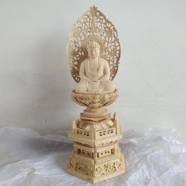 Buddha Tsuge with 2.5inch Six angle pedestal fluted
