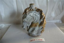 Vintage Ardo Italian-Made Ceramic cherry Wine Decanter Horsehead