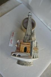 Vintage Modele Esclusif Garnier Liqueurs Enghien-France Ceramic Decanter N221 Annee 1968 Eiffel Tower 