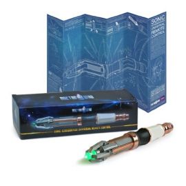 Doctor Who Sonic Screwdriver Programmable Universal Remote Control - Collectible Prop Replica With Display Case 