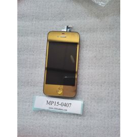 Mirror Gold iPhone4s Replacement LCD Touch Screen Digitizer Assembly +button 