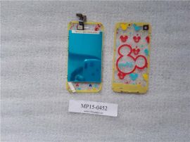 Transparent iPhone4s Replacement LCD Touch Screen Digitizer Assembly +button+Back Cover Mickey Pattern  