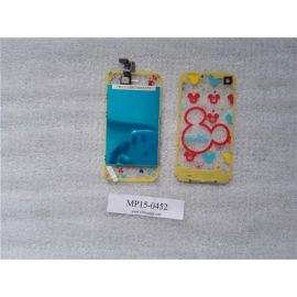 Transparent iPhone4s Replacement LCD Touch Screen Digitizer Assembly +button+Back Cover Mickey Pattern  