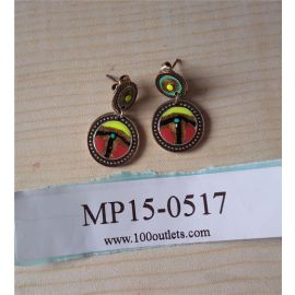 GAS BIJOUX Sequin earrings Orange one size 
