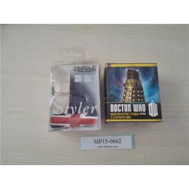 Doctor Who Dalek Collectible Figurine and Illustrated Book/Doctor Who TARDIS TANGLE TEEZER INSTANT DETANGLING HAIRBRUSH 