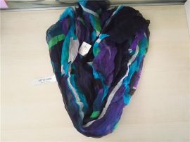 club monaco color block scarf foulards shocking blue 
