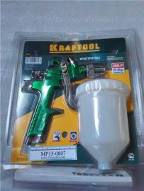 KRAFTOOL pneumatic Spray gun 06563 paint spray with upper tank 600ml air consumption 240-280 l/min 1.4mm