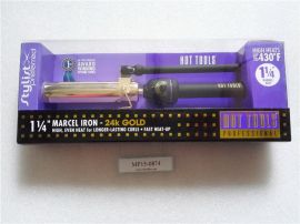 HOT TOOLS 1130 Marcel Curling Iron Gold/Black 1 1/4 Inches 120V