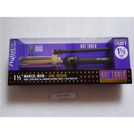 HOT TOOLS 1182 Marcel Curling Iron Gold/Black 1 1/2 Inches 120V