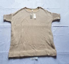 Cloudnine Short Sleeve Knitwear Jumper Knitted Sweater Ivory M-L