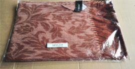 PASHMINA RJCC Wool cashmere shawl brown 170*64cm