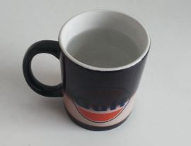 GULF ceramic mug HOUGHTON Tea Cup Coffe cup ceramic cup Hot Water Color Changing