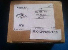 Fabory DIN434 M12 38490 方形垫片
