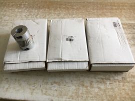 Huco Bellows Coupling, 45mm Outside Diameter, 19mm Bore, 63mm Length Coupler  592.45.4646