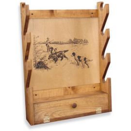 Evans Sports TC28-93 Deluxe Gun Rack Hunting Dogs 