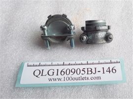 5pcs EGS Neer C-510 zinc cable and conduit Duplex connector 3/8" Two Screw Clamp