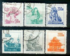 R6 CTO (Set of 6) China Regular Stamps 1953