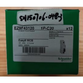 Schneider Miniature Circuit Breaker EZ9F43120 1P-C20 20A