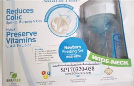 Dr Brown's Natural Flow Wide Neck Newborn Feeding Set 440