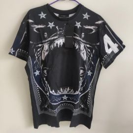 Givenchy Men's Mermaid & Shark Print T-shirt Black XL