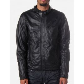 G-Star Raw CHOPPER LEATHER JACKET NORTON LEATHER BLACK XL EU52