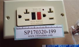 1400pcs GFCI Receptacle Outlets w/ Wallplate 120V 20A Ivory beige $1.5/pc