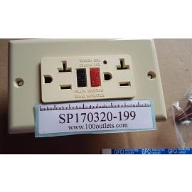 1400pcs GFCI Receptacle Outlets w/ Wallplate 120V 20A Ivory beige $1.5/pc